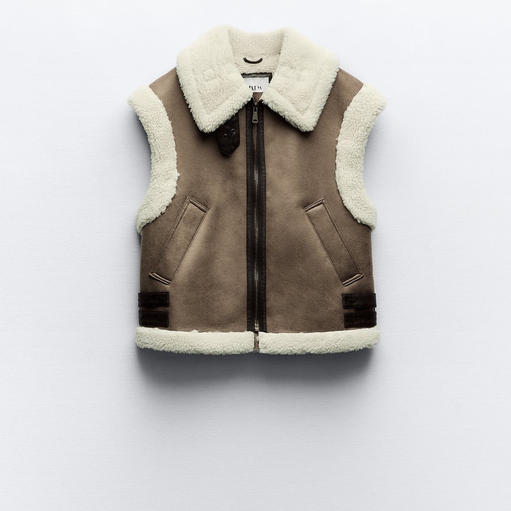 ZARA DOUBLE FACED VEST